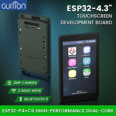 JC4880P443C_I_W_Y Kit Avanzado ESP32: Pantalla Capacitiva 4.3'', WiFi 6 (C6), P4 Διπλό πυρήνα και υποστήριξη για κάμερα